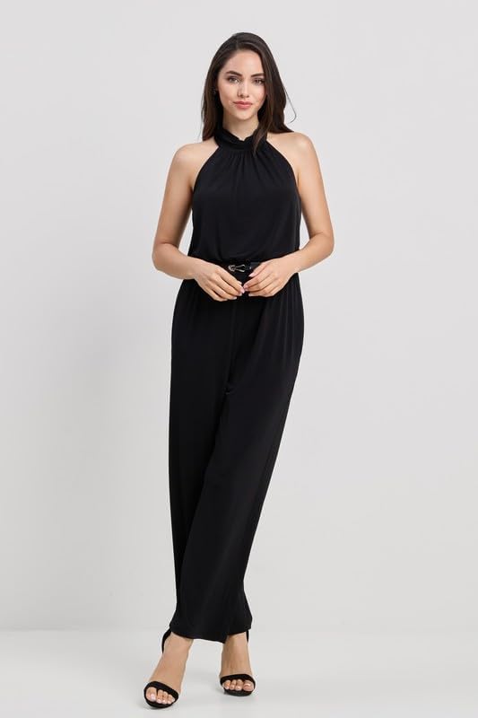 Halter neck relaxed jumpsuit