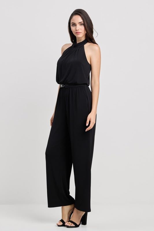 Halter neck relaxed jumpsuit