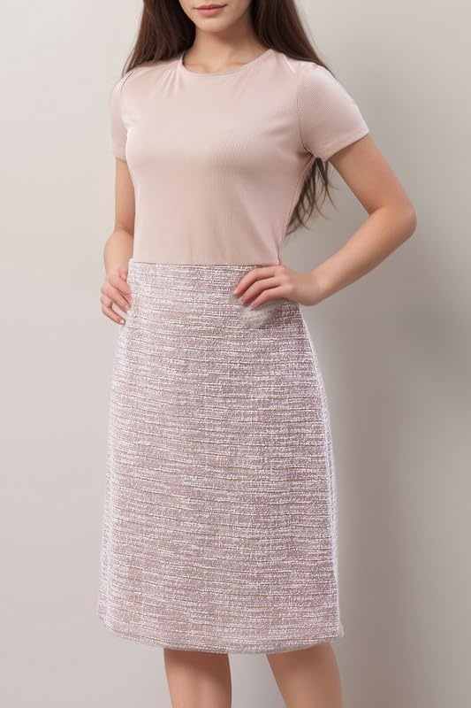Tweed Skirt Simple mini Dress